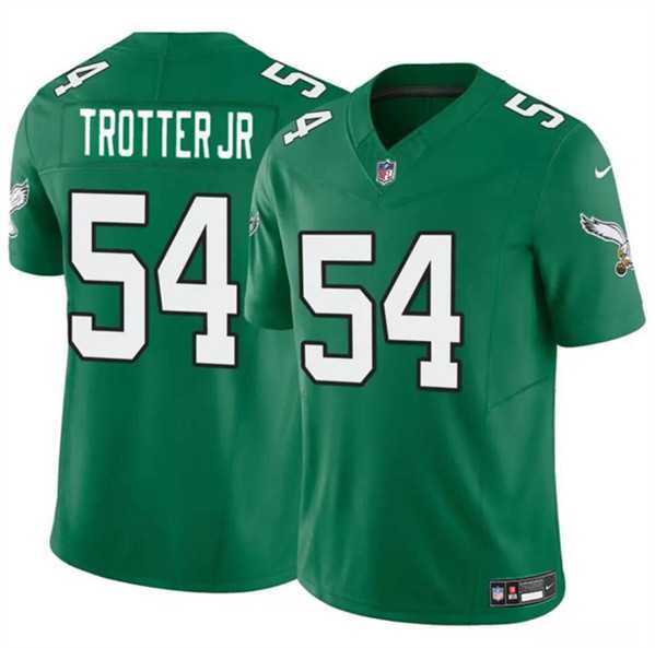 Men & Women & Youth Philadelphia Eagles #54 Jeremiah Trotter Jr Green 2024 Draft F.U.S.E. Vapor Untouchable Throwback Limited Stitched Jersey